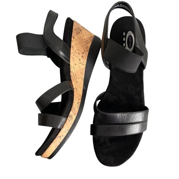 Denver Hayes Cork Wedge Quad Comfort Sandals Sz 11​​ - Picture 1 of 10